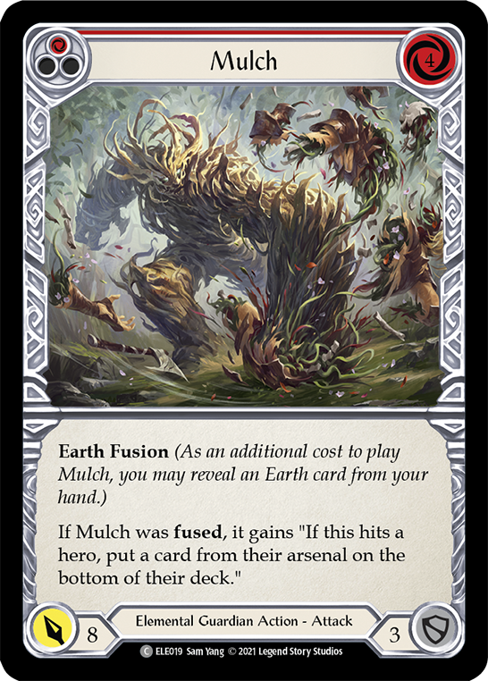 Mulch (Red) [ELE019] (Tales of Aria)  1st Edition Rainbow Foil | Arkham Games and Comics