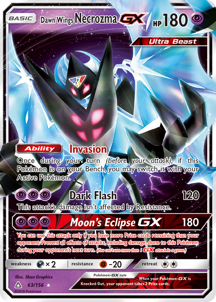 Dawn Wings Necrozma GX (63/156) [Sun & Moon: Ultra Prism] | Arkham Games and Comics