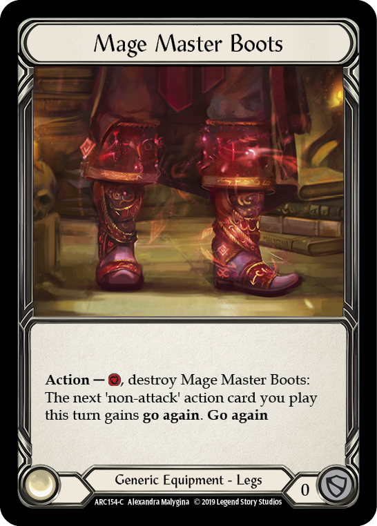 Mage Master Boots [ARC154-C] (Arcane Rising)  1st Edition Normal | Arkham Games and Comics