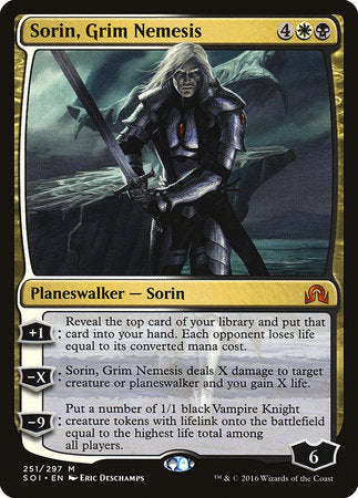 Sorin, Grim Nemesis [Shadows over Innistrad] | Arkham Games and Comics