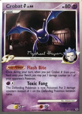 Crobat G LV.44 (47/127) (Happy Luck - Mychael Bryan) [World Championships 2010] | Arkham Games and Comics