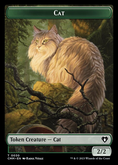 Treasure // Cat (0030) Double-Sided Token [Commander Masters Tokens] | Arkham Games and Comics