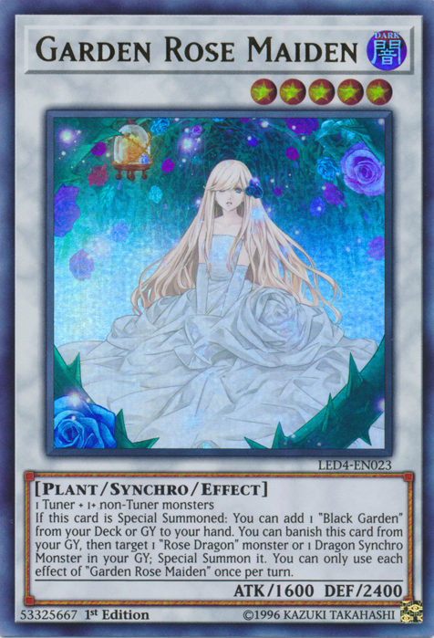 Garden Rose Maiden [LED4-EN023] Ultra Rare | Arkham Games and Comics