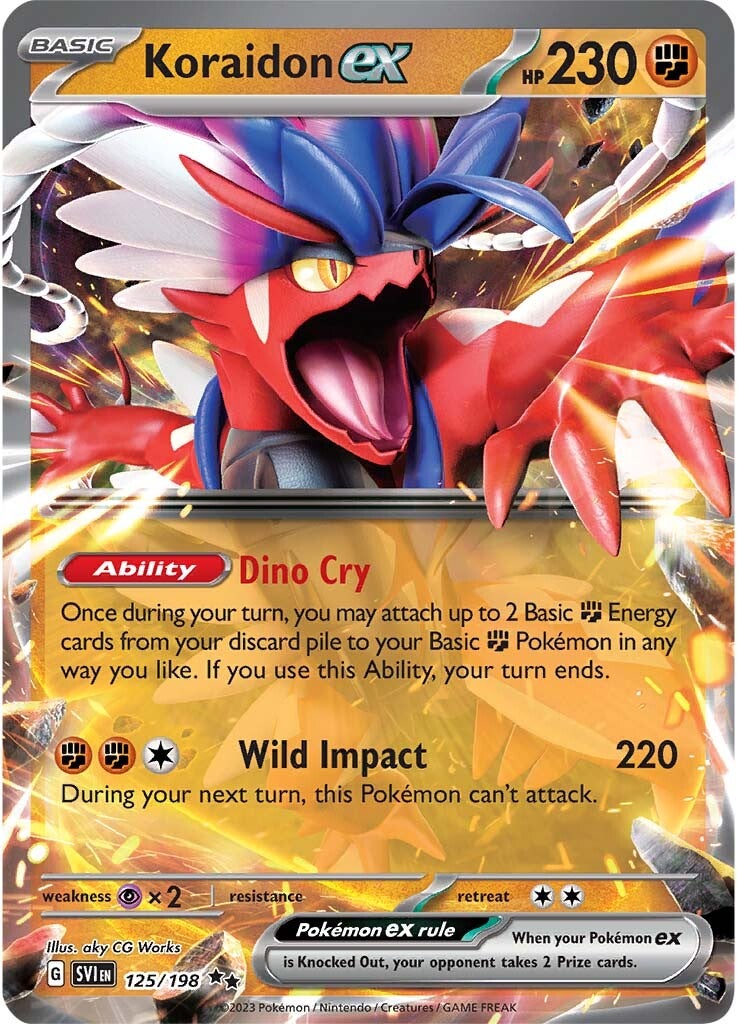 Koraidon ex (125/198) (Jumbo Card) [Scarlet & Violet: Base Set] | Arkham Games and Comics