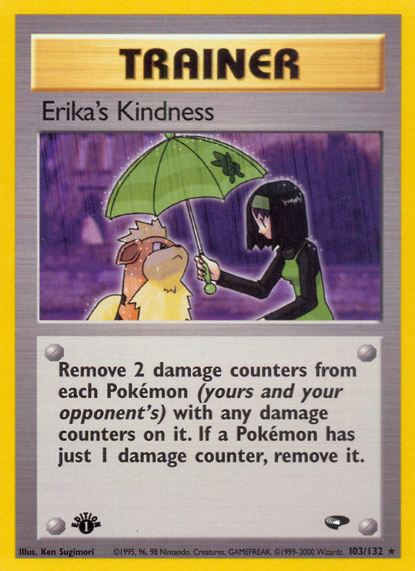 Erika's Kindness (103/132) [Gym Challenge 1st Edition] | Arkham Games and Comics