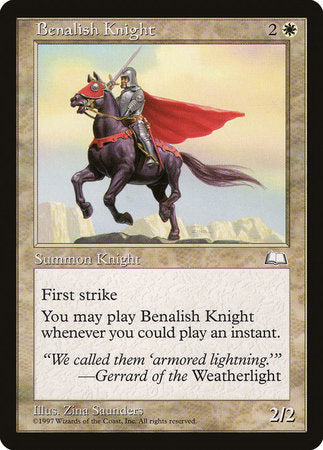 Benalish Knight [Weatherlight] | Arkham Games and Comics