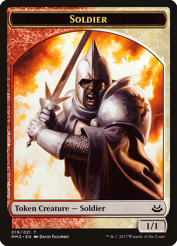 Soldier (019/021) [Modern Masters 2017 Tokens] | Arkham Games and Comics