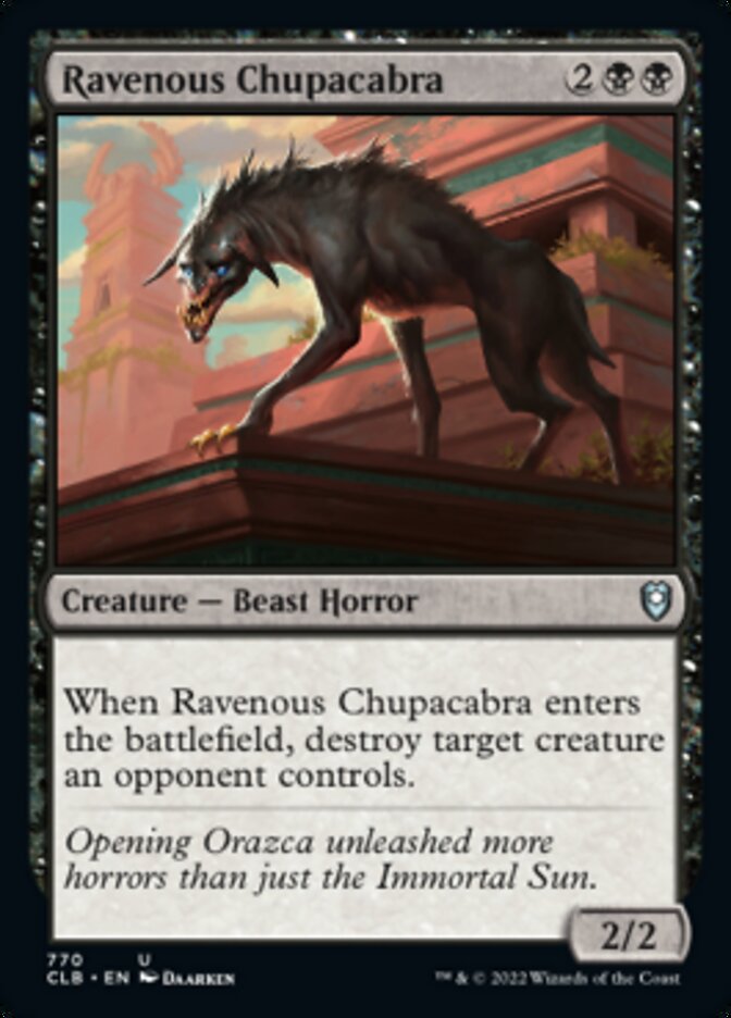 Ravenous Chupacabra [Commander Legends: Battle for Baldur's Gate] | Arkham Games and Comics