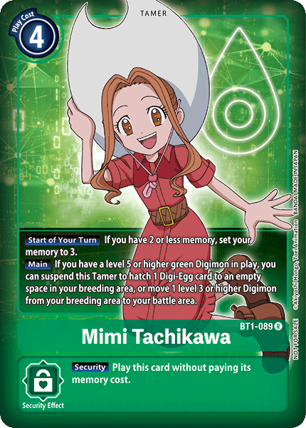 Mimi Tachikawa [BT1-089] (Buy-A-Box Promo) [Release Special Booster Ver.1.0 Promos] | Arkham Games and Comics