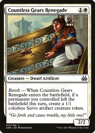 Countless Gears Renegade [Aether Revolt] | Arkham Games and Comics