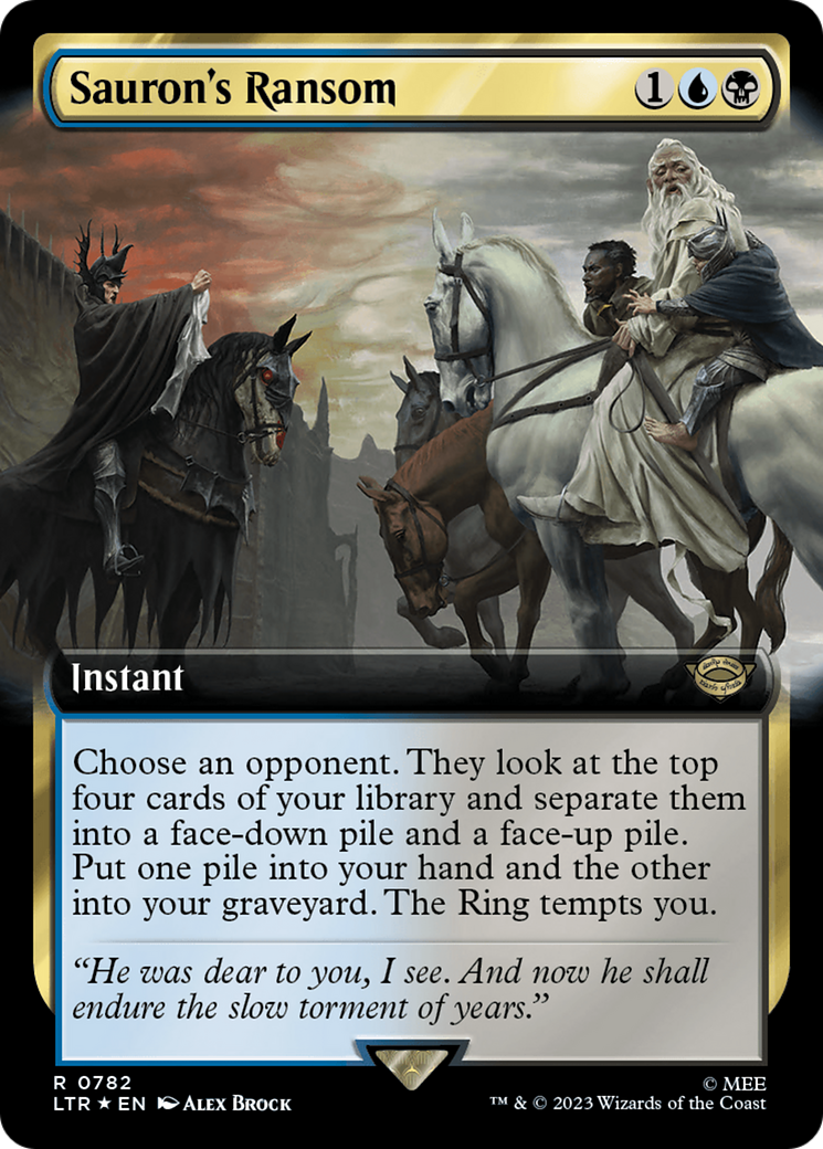 Sauron's Ransom (Extended Art) (Surge Foil) [The Lord of the Rings: Tales of Middle-Earth] | Arkham Games and Comics