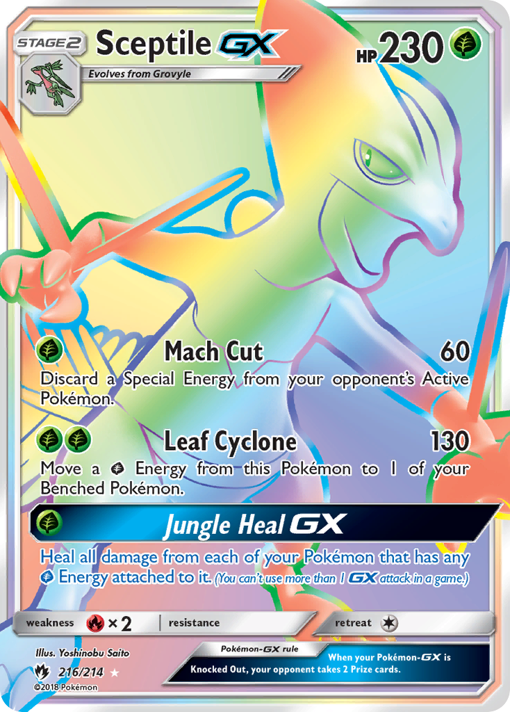 Sceptile GX (216/214) [Sun & Moon: Lost Thunder] | Arkham Games and Comics