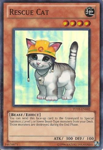 Rescue Cat [TU03-EN002] Super Rare | Arkham Games and Comics