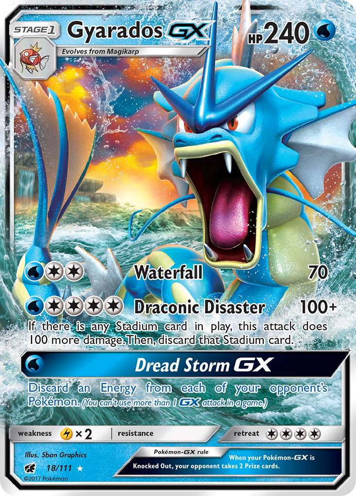 Gyarados GX (18/111) [Sun & Moon: Crimson Invasion] | Arkham Games and Comics