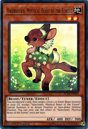 Valerifawn, Mystical Beast of the Forest [AC18-EN019] Ultra Rare | Arkham Games and Comics