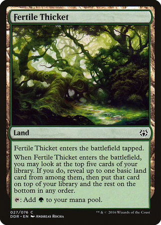 Fertile Thicket [Duel Decks: Nissa vs. Ob Nixilis] | Arkham Games and Comics