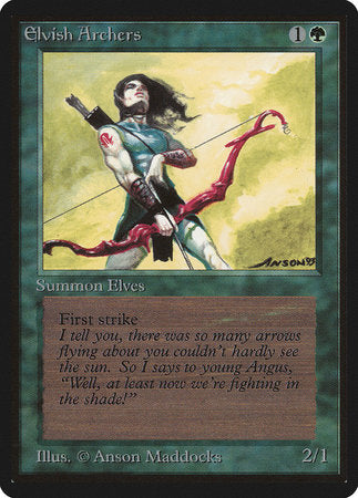 Elvish Archers [Limited Edition Beta] | Arkham Games and Comics