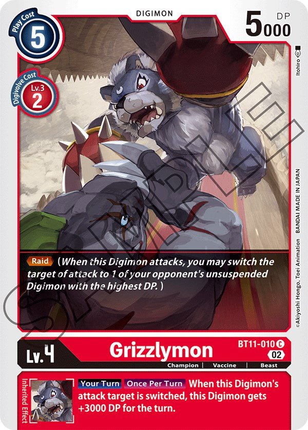 Grizzlymon [BT11-010] [Dimensional Phase] | Arkham Games and Comics