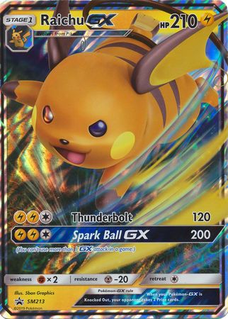 Raichu GX (SM213) (Jumbo Card) [Sun & Moon: Black Star Promos] | Arkham Games and Comics