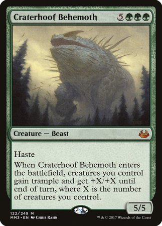 Craterhoof Behemoth [Modern Masters 2017] | Arkham Games and Comics