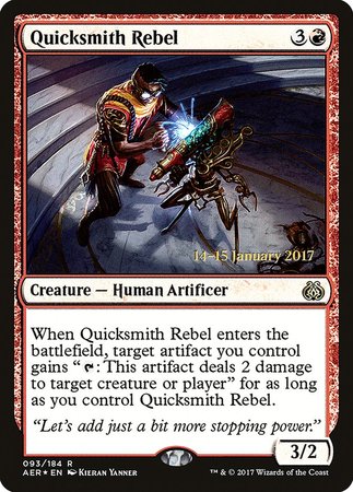 Quicksmith Rebel [Aether Revolt Promos] | Arkham Games and Comics