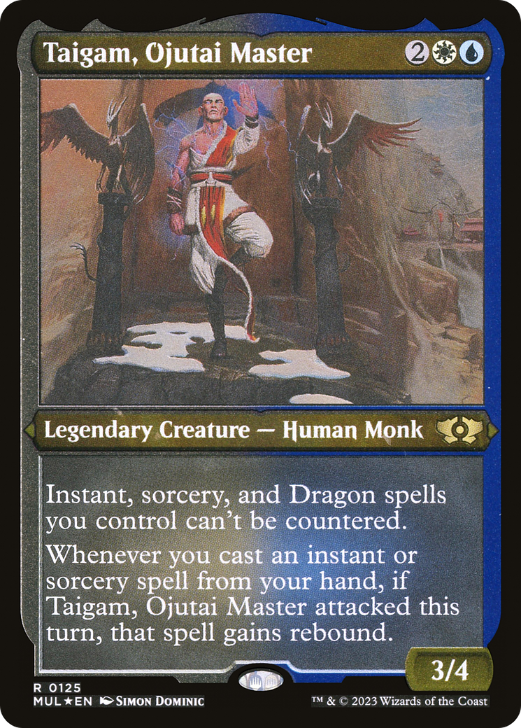 Taigam, Ojutai Master (Foil Etched) [Multiverse Legends] | Arkham Games and Comics