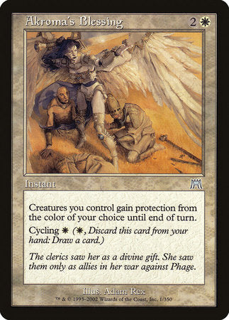 Akroma's Blessing [Onslaught] | Arkham Games and Comics