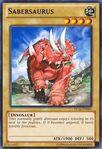 Sabersaurus (Blue) [DL16-EN001] Rare | Arkham Games and Comics