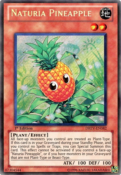 Naturia Pineapple [DREV-EN082] Secret Rare | Arkham Games and Comics