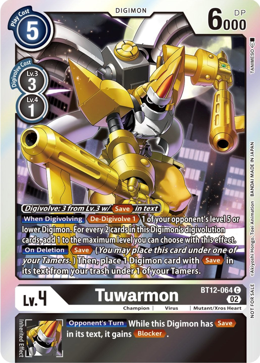 Tuwarmon [BT12-064] (Box Topper) [Across Time] | Arkham Games and Comics