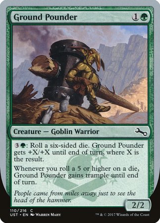 Ground Pounder [Unstable] | Arkham Games and Comics