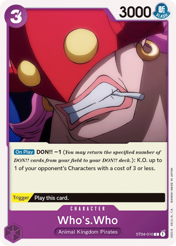 Who's.Who [Starter Deck: Animal Kingdom Pirates] | Arkham Games and Comics