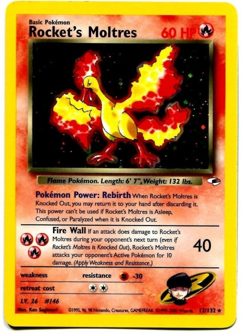 Rocket's Moltres (12/132) [Gym Heroes Unlimited] | Arkham Games and Comics