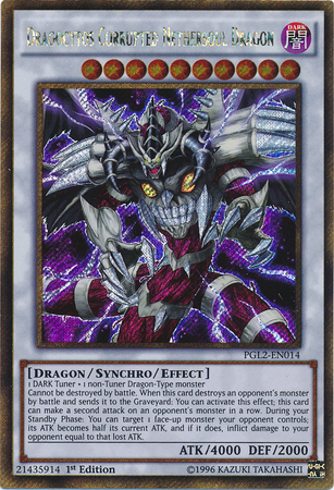 Dragocytos Corrupted Nethersoul Dragon [PGL2-EN014] Gold Secret Rare | Arkham Games and Comics