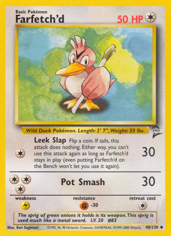 Farfetch'd (40/130) [Base Set 2] | Arkham Games and Comics