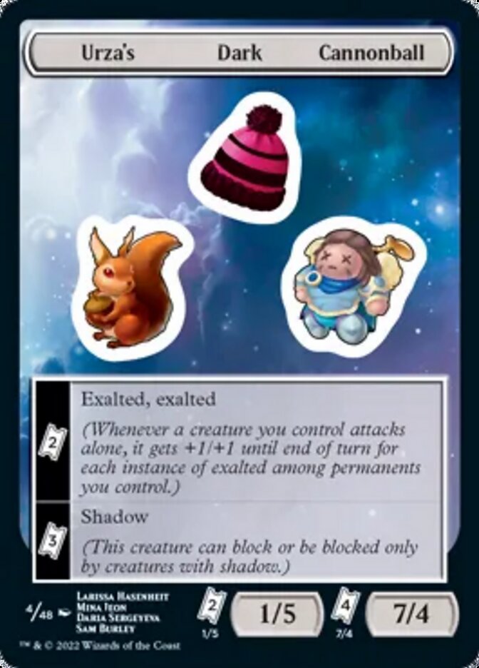 Urza's Dark Cannonball [Unfinity Stickers] | Arkham Games and Comics