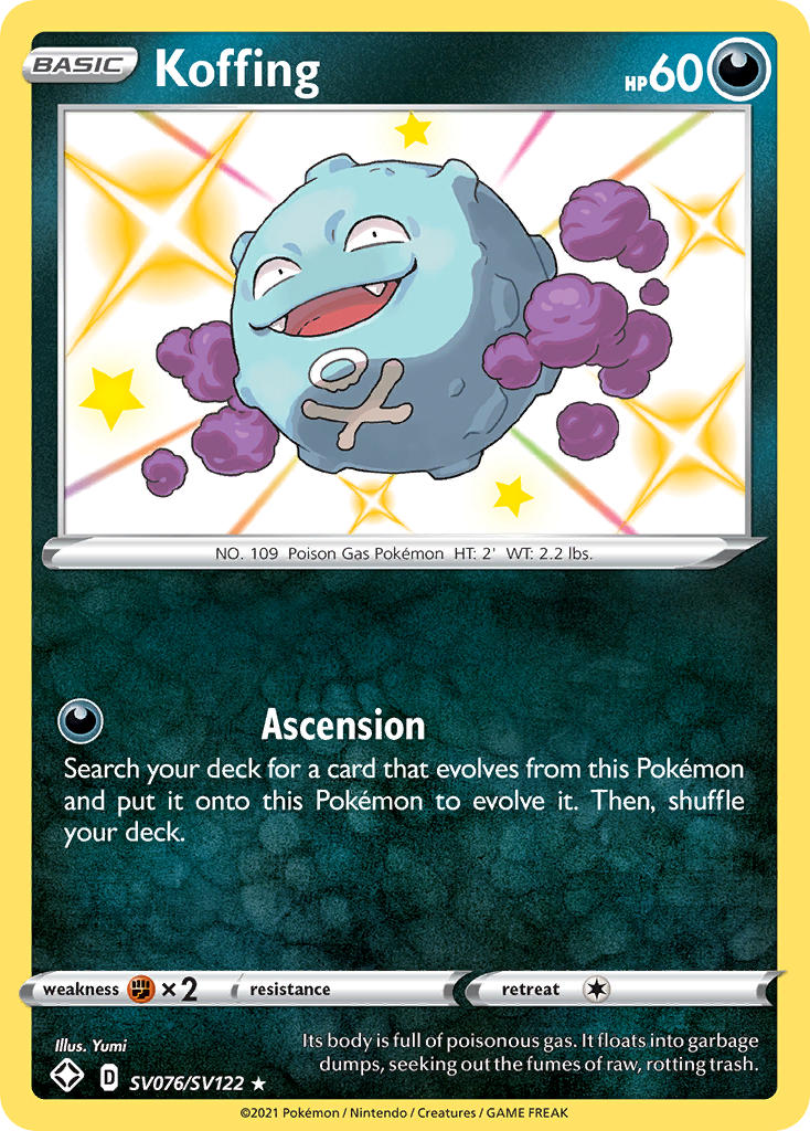 Koffing (SV076/SV122) [Sword & Shield: Shining Fates] | Arkham Games and Comics