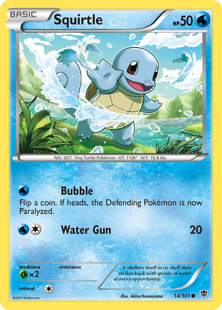 Squirtle (14/101) [Black & White: Plasma Blast] | Arkham Games and Comics