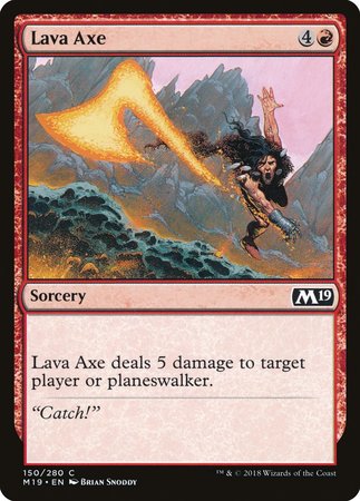 Lava Axe [Core Set 2019] | Arkham Games and Comics