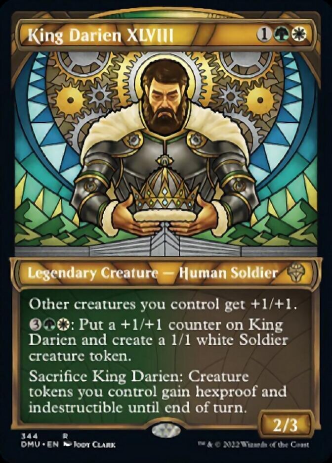 King Darien XLVIII (Showcase Textured) [Dominaria United] | Arkham Games and Comics