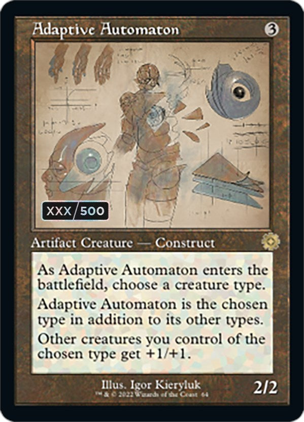 Adaptive Automaton (Retro Schematic) (Serial Numbered) [The Brothers' War Retro Artifacts] | Arkham Games and Comics
