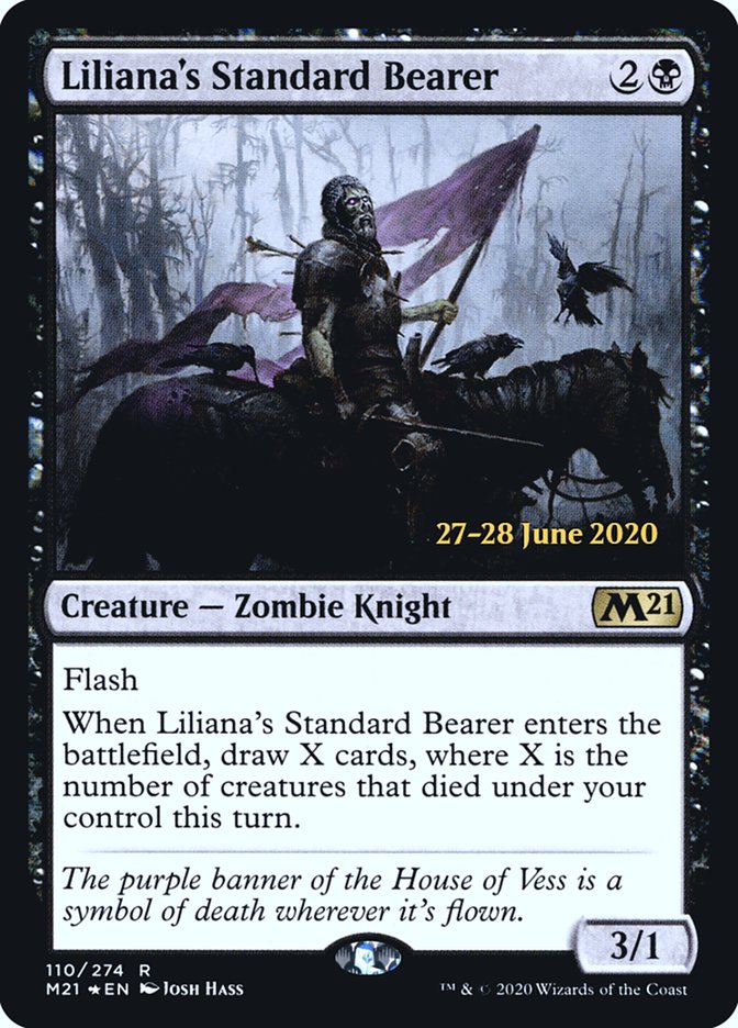 Liliana's Standard Bearer  [Core Set 2021 Prerelease Promos] | Arkham Games and Comics