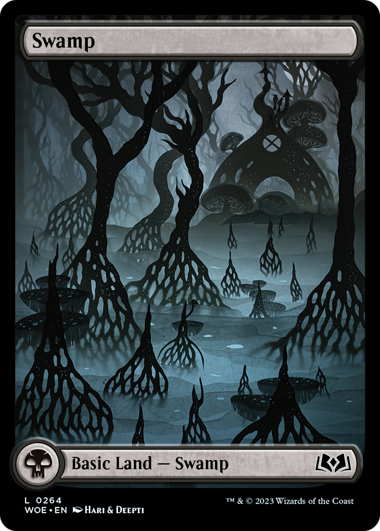 Swamp (264) (Full-Art) [Wilds of Eldraine] | Arkham Games and Comics