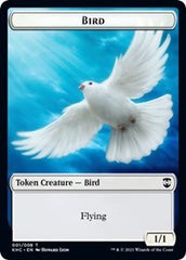 Bird // Spirit Double-sided Token [Kaldheim Commander Tokens] | Arkham Games and Comics