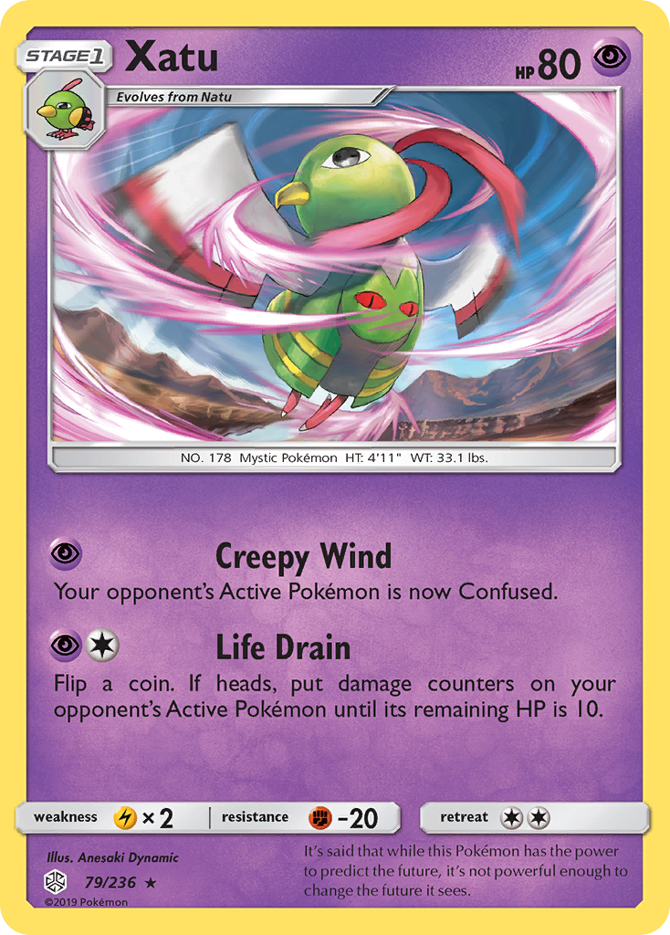 Xatu (79/236) [Sun & Moon: Cosmic Eclipse] | Arkham Games and Comics