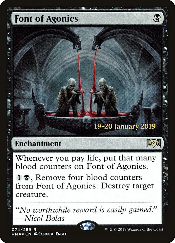 Font of Agonies [Ravnica Allegiance Prerelease Promos] | Arkham Games and Comics