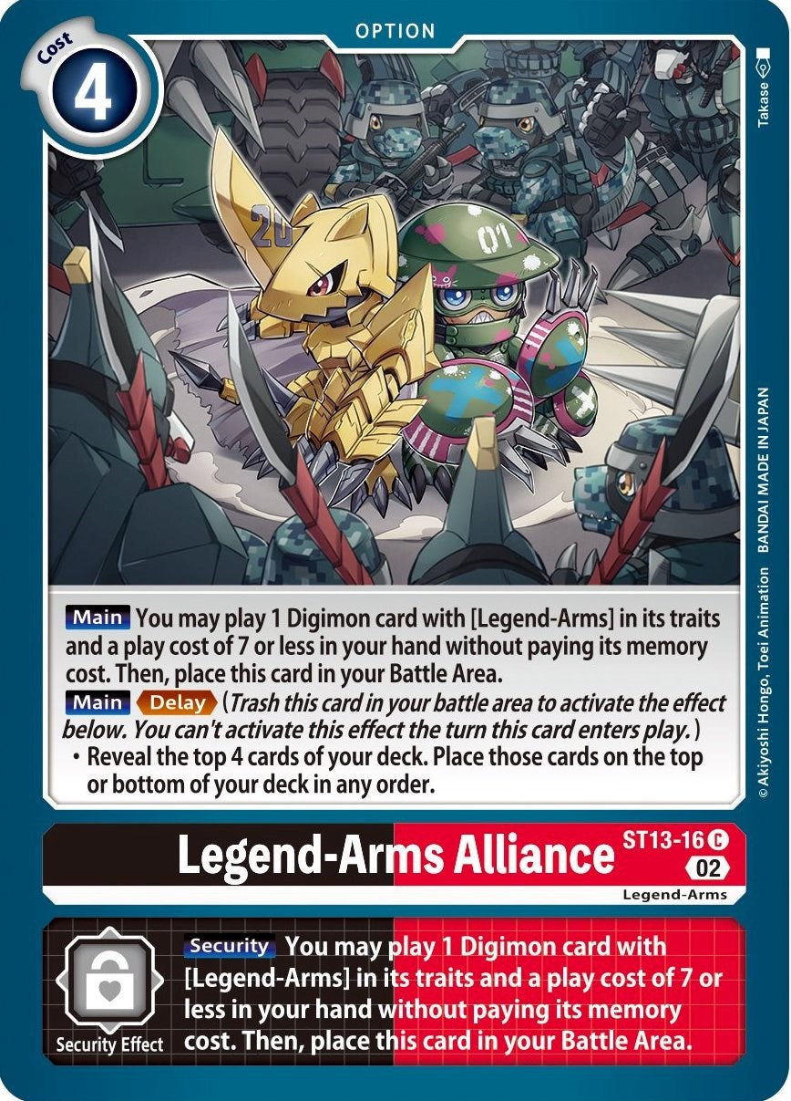 Legend-Arms Alliance [ST13-16] [Starter Deck: Ragnaloardmon] | Arkham Games and Comics