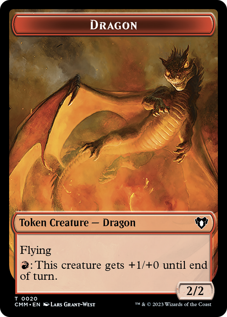 Thopter // Dragon (0020) Double-Sided Token [Commander Masters Tokens] | Arkham Games and Comics