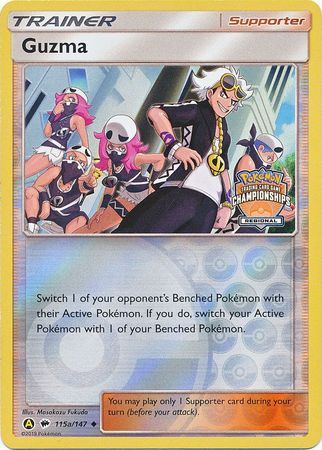 Guzma (115a/147) (Regional Championship Promo) [Sun & Moon: Burning Shadows] | Arkham Games and Comics