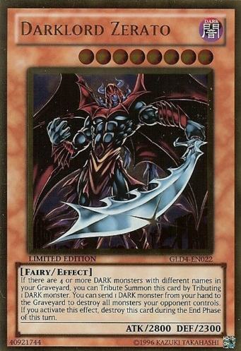 Darklord Zerato [GLD4-EN022] Gold Rare | Arkham Games and Comics